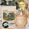 French Tulip Glass Natural Organic Oil Soy Wax